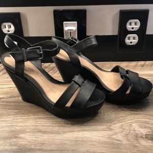 Black Sandal Wedges